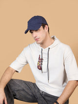 Navy Blue Distressed Baseball Cap