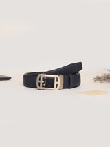 Dark Navy Blue No-Hole Men's Belt
