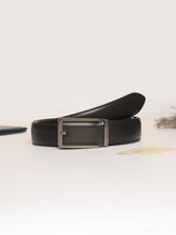 Black No-Hole Men's Belt