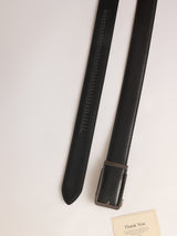 Black No-Hole Men's Belt