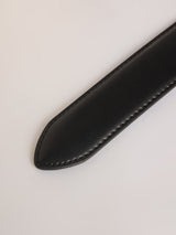 Black No-Hole Men's Belt