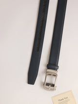 Navy Blue No-Hole Men's Belt