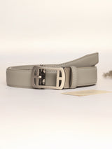 Light Grey No-Hole Men's Belt