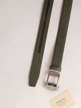 Olive Green No-Hole Men's Belt