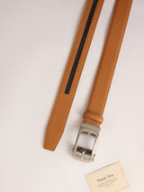 Tan No-Hole Men's Belt