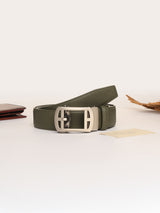 Olive Green No-Hole Men's Belt