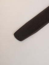 Dark Brown Pebbled No-Hole Men's Belt