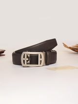 Dark Brown No-Hole Men's Belt