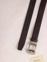 Dark Brown No-Hole Men's Belt
