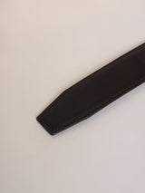 Dark Brown No-Hole Men's Belt