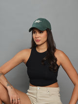 Pine Green Heart Baseball Cap