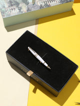 White Fountain Pen Brooch