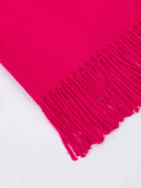 Pink Solid Woolen Muffler