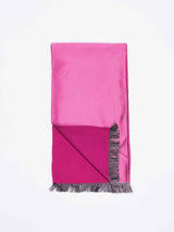 Pink Geometric Reversible Stole & Pocket Square Set