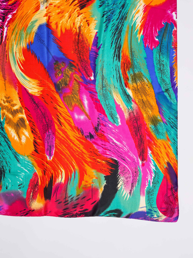 Multicolor Abstract Printed Stole