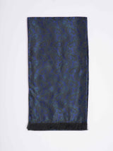 Blue Paisley Reversible Stole & Pocket Square Set