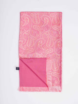 Pink Paisley Reversible Stole & Pocket Square Set