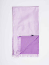 Purple Geometric Reversible Stole & Pocket Square Set