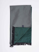 Grey Geometric Reversible Stole & Pocket Square Set