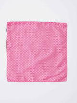 Pink Geometric Reversible Stole & Pocket Square Set