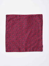 Maroon Abstract Reversible Stole & Pocket Square Set