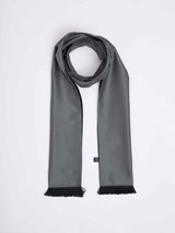 Grey Geometric Reversible Stole & Pocket Square Set