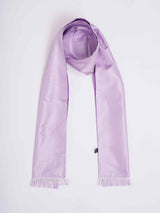 Purple Geometric Reversible Stole & Pocket Square Set