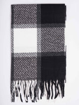 Black & Grey Check Woolen Muffler