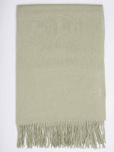 Green Hue Solid Woolen Muffler