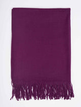 Purple Solid Woolen Muffler