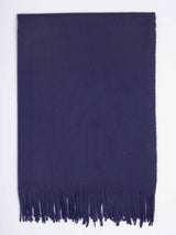 Blue Solid Woolen Muffler