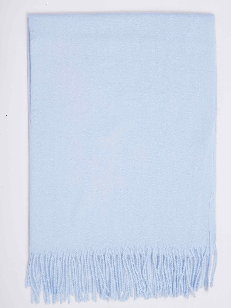 Blue Solid Woolen Muffler