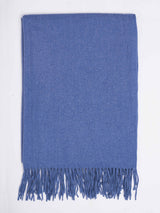 Blue Solid Woolen Muffler