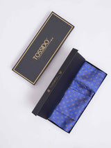 Blue Paisley Woven Cravat & Pocket Square Set