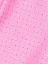 Pink Geometric Woven Cravat & Pocket Square Set