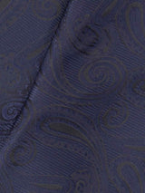 Blue Paisley Woven Cravat & Pocket Square Set