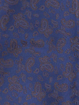 Blue Paisley Woven Cravat & Pocket Square Set