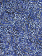 Blue Paisley Woven Cravat & Pocket Square Set