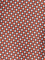 Orange Polka Woven Cravat & Pocket Square Set