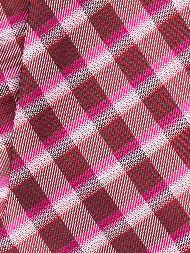 Multicolor Check Woven Cravat & Pocket Square Set