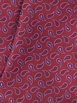 Maroon Paisley Woven Cravat & Pocket Square Set