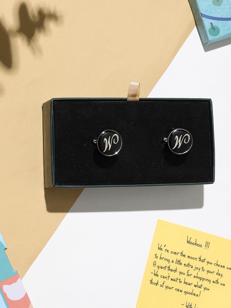 Alphabet W Cufflink