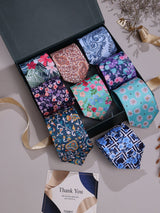 9 - Piece Printed Tie Set - TOSSIDO