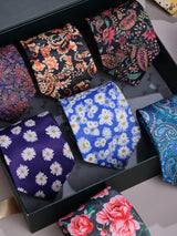 9 - Piece Printed Tie Set - TOSSIDO