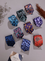 9 - Piece Printed Tie Set - TOSSIDO