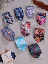 9 - Piece Printed Tie Set - TOSSIDO