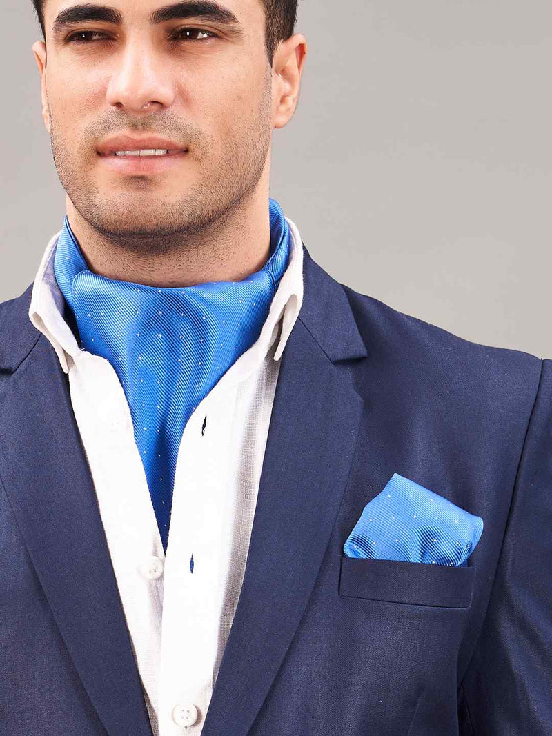 Blue Breeze - Woven Ascot & Pocket Square