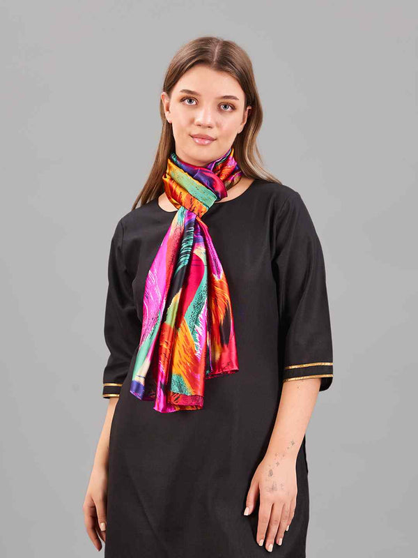 Multicolor Abstract Printed Stole