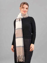 Brown Check Woolen Muffler