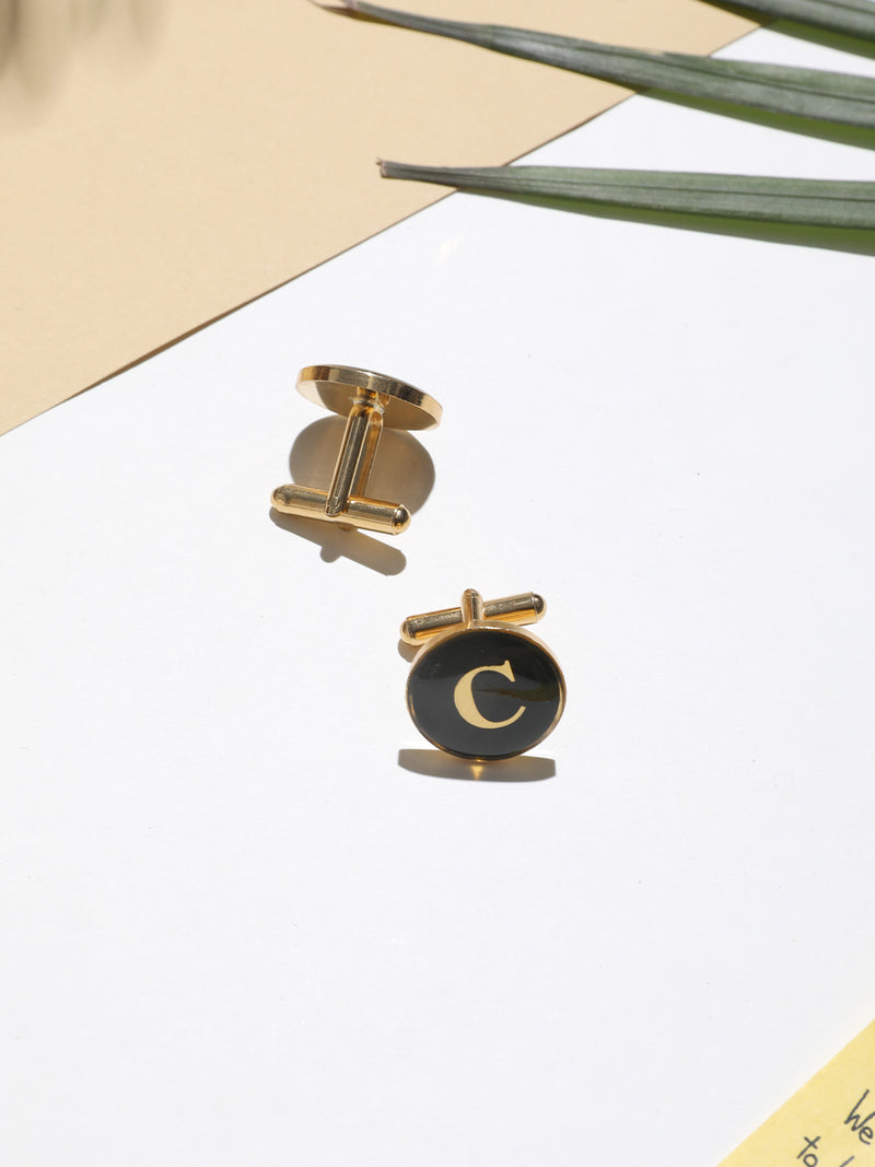 Alphabet C Cufflink